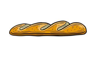 pão mão desenhado gravado esboço desenhando vetor