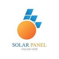 solar painel logotipo vetor ícone do natural energia Projeto