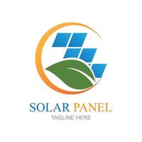 solar painel logotipo vetor ícone do natural energia Projeto