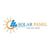 solar painel logotipo vetor ícone do natural energia Projeto