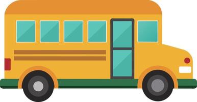 amarelo escola ônibus vetor ilustração