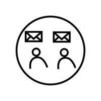 vetor ilustração do uma bater papo, falar sinal, ou conversa símbolo. a idéia do comunicação