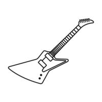 elétrico guitarra ícone vetor Projeto modelo dentro branco fundo