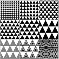 conjunto do 9 triângulo desatado geométrico padronizar vetor