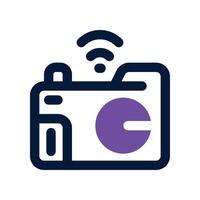 Câmera ícone. vetor dual tom ícone para seu local na rede Internet, móvel, apresentação, e logotipo Projeto.