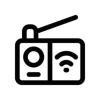 rádio ícone. vetor linha ícone para seu local na rede Internet, móvel, apresentação, e logotipo Projeto.