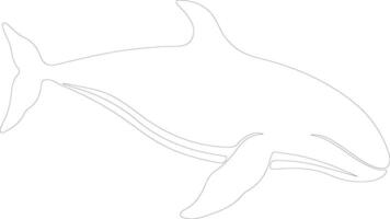 ai gerado norte certo baleia esboço silhueta vetor