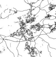 silhueta mapa do chama Negra Unidos reino. vetor