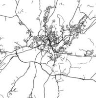 silhueta mapa do boras Suécia. vetor