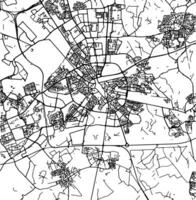 silhueta mapa do Eindhoven Holanda. vetor