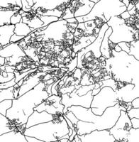 silhueta mapa do Huddersfield Unidos reino. vetor