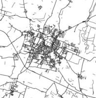 silhueta mapa do Modena Itália. vetor