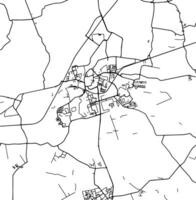 silhueta mapa do Roosendaal Holanda. vetor