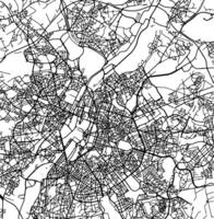 silhueta mapa do schaerbeek Bélgica. vetor