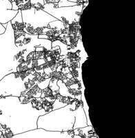 silhueta mapa do Sunderland Unidos reino. vetor