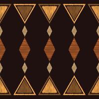 tradicional étnico ikat motivo tecido padronizar fundo geométrico .africano ikat bordado étnico oriental padronizar Castanho fundo papel de parede. abstrato, vetor, ilustração.textura, quadro, decoração. vetor