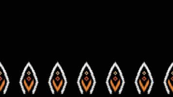 tradicional étnico ikat motivo tecido padronizar geométrico estilo.africano ikat bordado étnico oriental padronizar Preto fundo papel de parede. abstrato, vetor, ilustração.textura, quadro, decoração. vetor