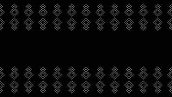 tradicional étnico motivos ikat geométrico tecido padronizar Cruz ponto.ikat bordado étnico oriental pixel Preto background.abstract, vetor, ilustração. textura, lenço, decoração, papel de parede. vetor