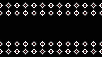 tradicional étnico motivos ikat geométrico tecido padronizar Cruz ponto.ikat bordado étnico oriental pixel Preto background.abstract, vetor, ilustração. textura, lenço, decoração, papel de parede. vetor