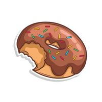 delicioso rosquinha vetor mão desenhar ilustração