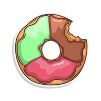 delicioso rosquinha vetor mão desenhar ilustração