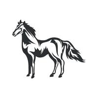 vetor de design de logotipo de cavalo