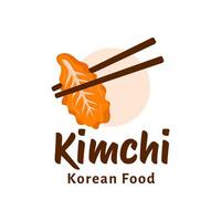 Kimchi logotipo coreano Comida vetor modelo, para orgânico saudável tradicional caseiro Comida gráfico desenhos inspiração