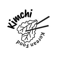 Kimchi logotipo coreano Comida vetor modelo, para orgânico saudável tradicional caseiro Comida gráfico desenhos inspiração