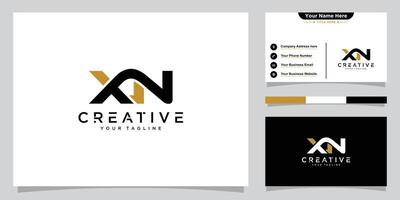 moderno criativo xn logotipo Projeto e modelo. xn ícone iniciais criativo. vetor