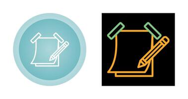 pegajoso Nota com lápis vetor ícone