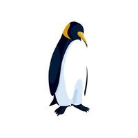 Pinguim Pólo Norte Animal Ícone Isolado Estilo vetor