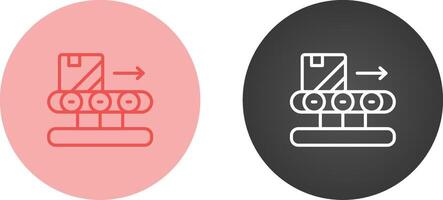 ícone de vetor de correia transportadora