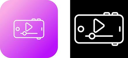 ícone de vetor de vídeo