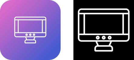 ícone de vetor de monitor