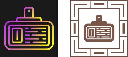 ícone de vetor de cartão de identificação