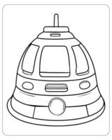 transporte coloração Páginas, veículo coloração Páginas, veículo ilustração vetor