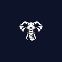 ai gerado elefante logotipo estilo Projeto vetor ilustração do a elefante cabeça