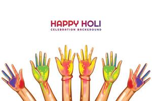 festival do cores celebração feliz holi cartão feriado Projeto vetor