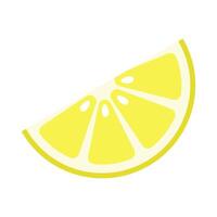 amarelo limão fatia ícone vetor