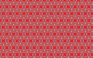 fundo vermelho e branco desatado padronizar decorativo vintage floral Projeto vetor
