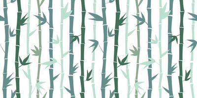 desatado padronizar com abstrato vertical bambu hastes. vegetal verde simples imprimir. vetor gráficos.