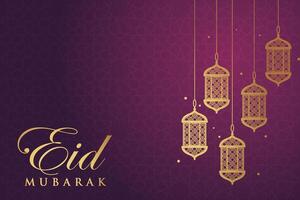 Ramadã, eid al-fitr, islâmico Novo ano mesquita fundo cumprimento cartão vetor