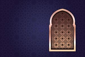 Ramadã, eid al-fitr, islâmico Novo ano mesquita fundo cumprimento cartão vetor