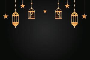 eid al-fitr, Ramadhan decorativo cumprimento cartão vetor