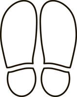 pé impressão pé sapatos ícone humano pegada silhueta footcare viagem descalço vetor