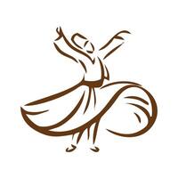 sufi dança vetor