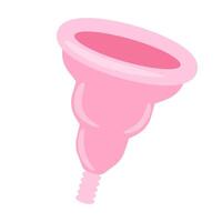 menstrual copo. mulheres íntimo higiene item. simples vetor plano ilustração.