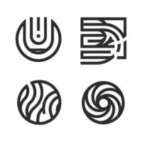 versátil e moderno vetor logotipo desenhos coleção