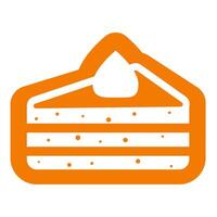 bolo, torta logotipo Projeto dentro minimalista estilo. velozes Comida ícone. vetor ilustração.