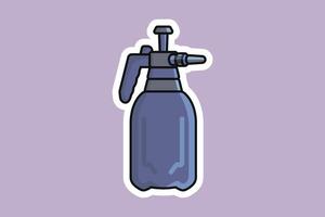 desinfectar e limpeza spray garrafas vetor ilustração. casa limpeza serviço objetos ícone conceito. limpeza spray garrafa bocal fechar acima vetor Projeto.